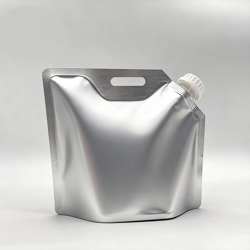 Pungă cu gură din folie de aluminiu pentru ambalarea alimentelor lichide